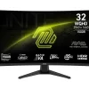 MSI MAG 321CQF E18 Gaming Monitor (31.5" (WQHD, 2560 x 1440) VA Curved Display | 180Hz | 0.5ms | 16:9 | 1.07B Color | 124% sRGB, 92% DCI-P3, 89% Adobe RGB | 2 x HDMI 2.0b, 1 x DP 1.4a | AMD FreeSync | HDR Ready | 1 Year Warranty)