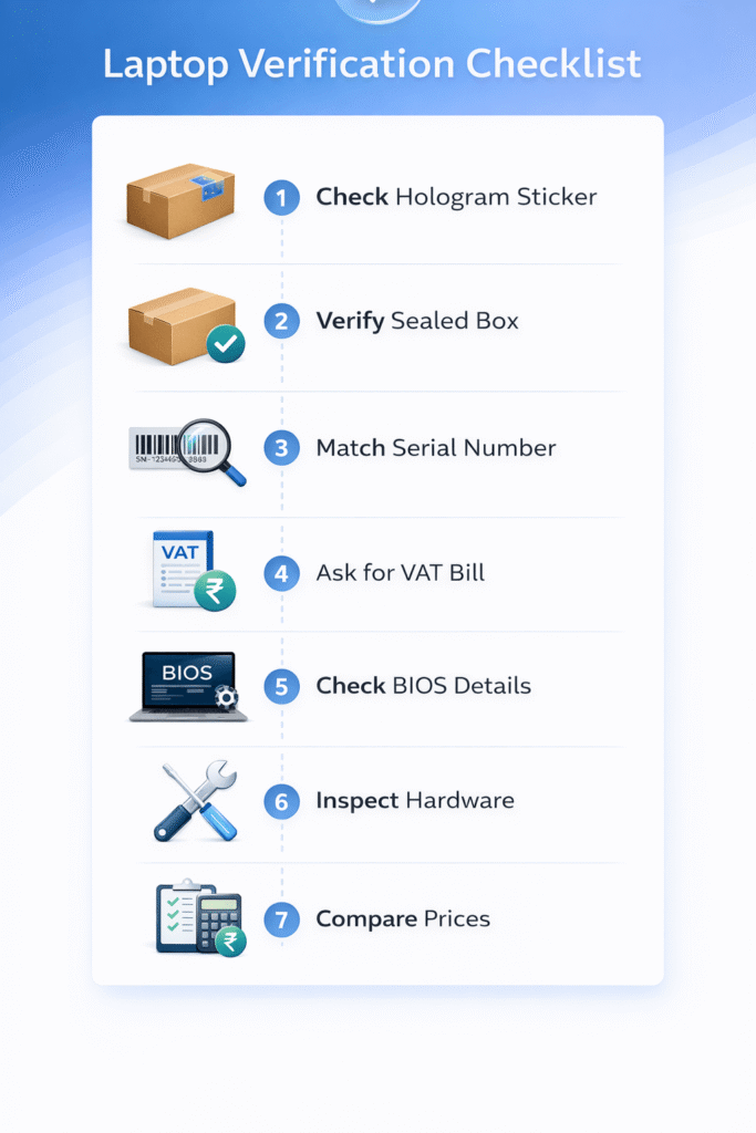 Laptop Purchasing Verification Checklist in NEPAL 